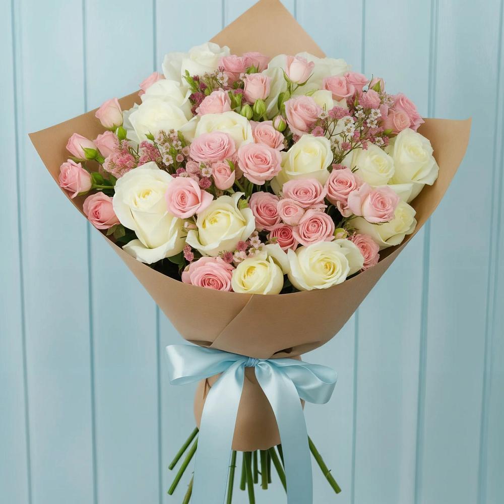 Букет цветов из: Розы в Южно-Морской