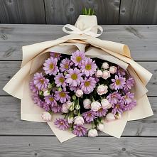 Букет цветов из:  Розы и Хризантемы в Южно-Морской