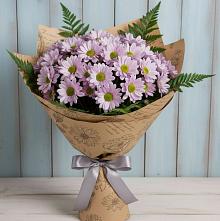 Букет цветов из:  Хризантемы #REPLACE_PRED# Южно-Морской