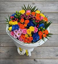 Букет цветов из:  Розы и Хризантемы в Южно-Морской