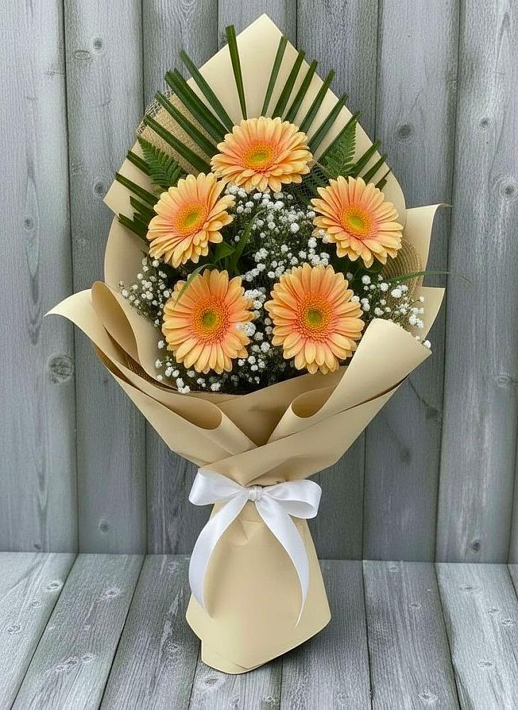 Букет цветов из: Герберы в Южно-Морской