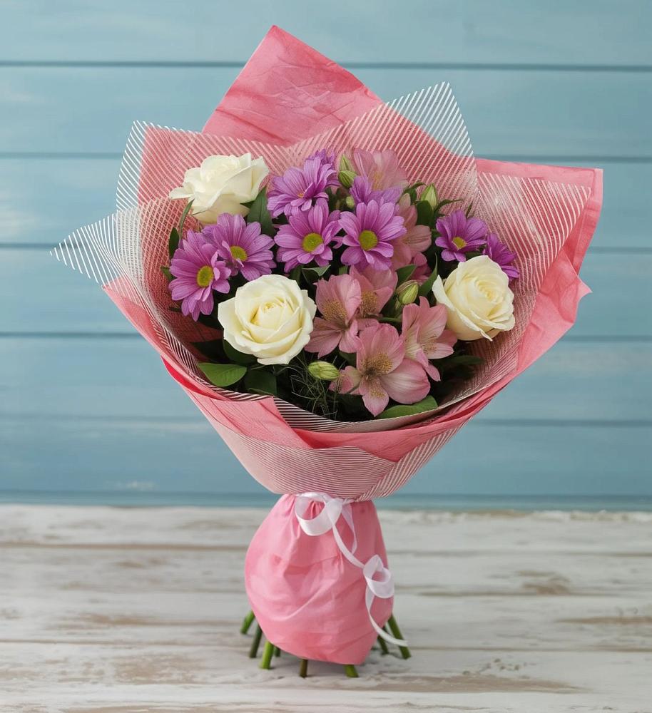 Букет цветов из: Герберы в Южно-Морской