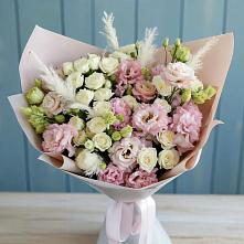 Букет цветов из:  Альстромерии и Розы в Южно-Морской